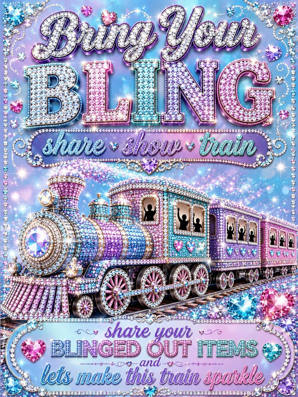 Bring Your Bling Live Share Show Flyer